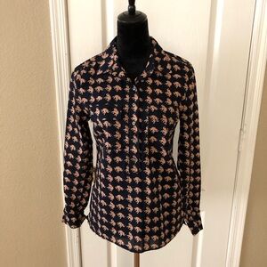 Pink elephant patterned top